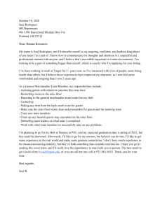 Cover letter (Foster and Associates)