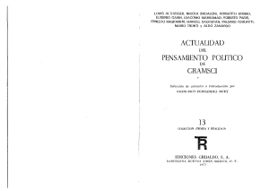 AA. VV (Althusser, Bobbio, Togliatti) - Actualidad del pensamiento Politico de Gramsci