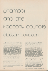 Alastair Davidson - Gramsci and the factory councils