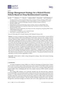 Energy Management Strategy for a Hybrid Electric Vehicles