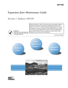 EPRI Expansion Joint Maintenance Guide