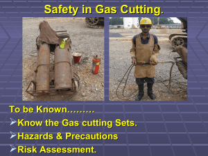Gas cutting safety