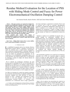 Control PSS con Modo Deslizante y Lógica Difusa para Oscilaciones