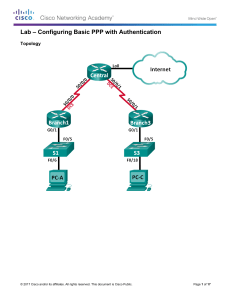 2.3.2.7 Lab - Configuring Basic PPP with Authentication