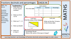 Year 7 Spring 2a lesson 6 ordering fractions student copy