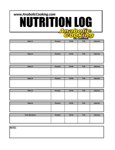 Nutrition Log