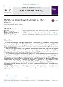 Mathematical epidemiology: past, present, and future