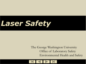 GWU Laser Safety 2010