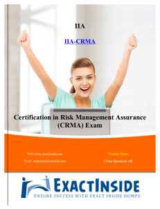 Exact IIA IIA-CRMA Questions And Answers