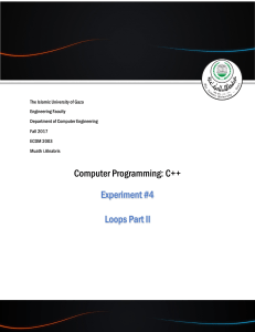 C++ Loops Experiment: Control Statements & Nested Loops