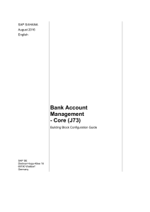 J73 S4HANA1809 Bank Account Management ConfigGuide