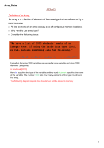 Lecture5 array notes(1)