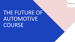 The future of automotive industry