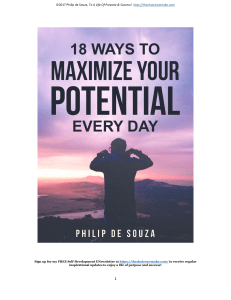 18 Ways To Maximize Your Potential Everyday