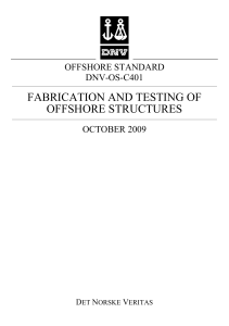 os-c401 fabrication and testing of offshore structures