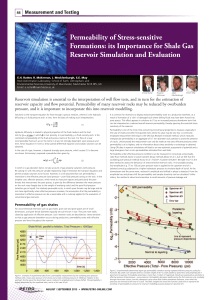 permeability of stress-sensitive formations- its importance for shale gas reservoir simulation and evaluation