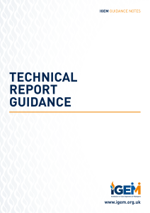 17 Technical Report Guidance