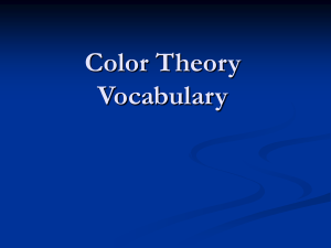 Color Theory Vocabulary