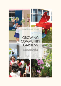 A Garden leader's guide to community garden projects (Educational Institutions)