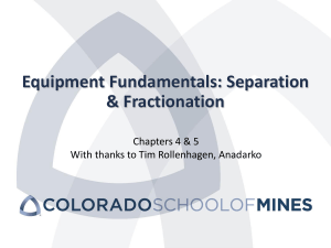 Equipment Fundamentals Separation & Fractionation