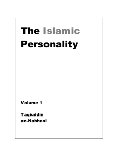 Islamic Personality