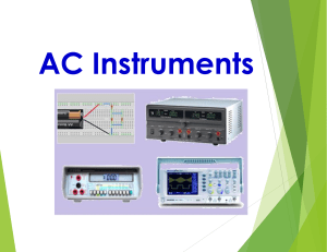 2. AC Instruments