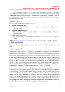 Reserve estimation geology nepla