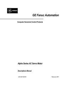 Alpha Series AC Servo Motor Manual