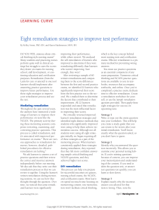 Strategies to Improve Test Performance-1