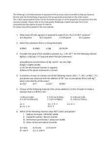 sample Exam 4 questions