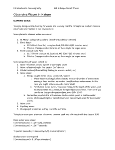 Lab 5 Properties of Waves