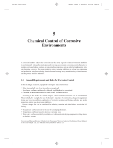 Chemical Control of Corrosive Environment