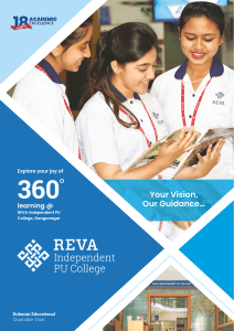 REVA Independent PU College Ganganagar Brochure