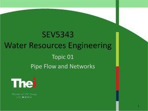Topic 01-Pipe Flow and Networks