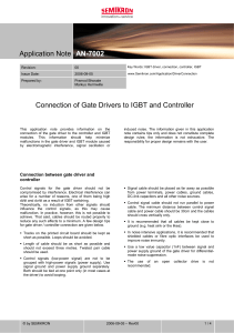 SEMIKRON Application-Note Connection of Gate Drivers to IGBT and Controller EN 2006-09-05 Rev-00 (1)