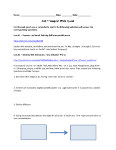 cell transport webquest