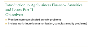 Annuities and loans #2