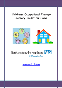 Children's Occupational Therapy - Sensory Toolkit for Home