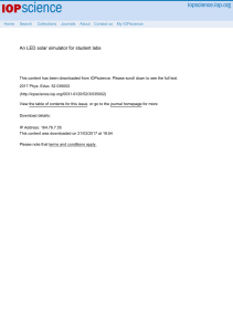LED solar simulator  fr lab10.1088@1361-6552@aa5f86