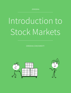 Module 1 Introduction to Stock Markets