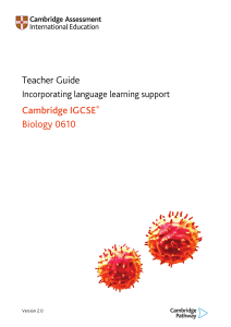 0610 Teacher Guide