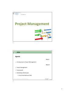SST Project Management handouts exam version