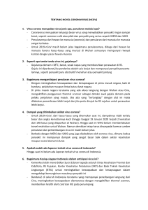 TENTANG NOVEL CORONAVIRUS