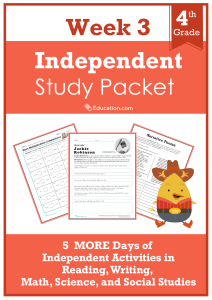 independent-study-packet-4th-grade-week-3