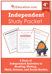 4th-grade-independent-study-packet-week-1