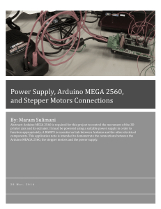 MaramAN, Power Supply, Arduino MEGA 2560, and Stepper Motors Connections