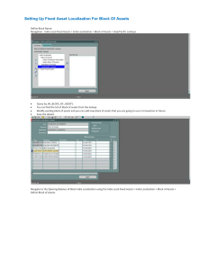 Fixed Asset Localization Setup for India