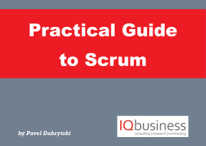 Practical guide to scrum