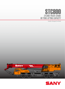 Load chart Sany STC-800