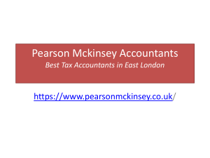 Pearson Mckinsey | Accountant in East London